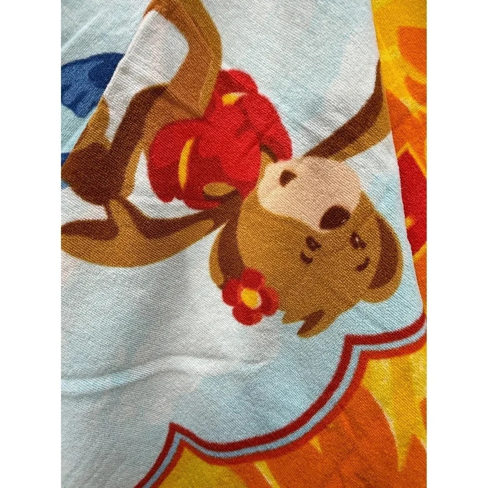 Build-A-Bear Workshop Beach Towel Endless Summer Hugs Blue Yellow Bear Graphic